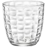 Bormioli Rocco Set of 6 Glass Mat Low Glasses 29 cl | Clear, Glass, Low Format, Gloss Finish, 6 Pieces