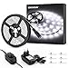 Produktbild Ustellar Dimmbar 5m LED Streifen Set 300 LEDs Lichtband mit Netzteil, 2835 SMD Strip Kit Licht Band Leiste Lichtleiste, 6000K Kaltweiß, 12V Innenbeleuchtung für Deko Party Küche Weihnachten