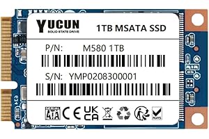 YUCUN MSATA III Disco Duro sólido Interno de Estado sólido 1TB SSD