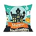 Halloween Kissenbezug, FNKDOR Festival Dekoration Halloween Deko Sofa Bettwäsche Kissenüberzug (D)