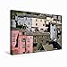 Produktbild Calvendo Premium Textil-Leinwand 45 cm x 30 cm quer Häuser von Nonza | Wandbild, Bild auf Keilrahmen, Fertigbild auf echter Leinwand, Leinwanddruck Orte Orte