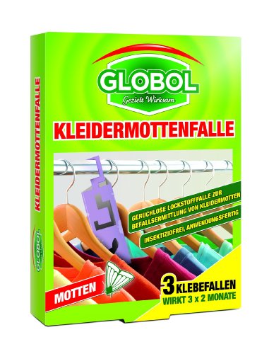 Preisvergleich Produktbild Globol 81855073 Kleidermottenfalle 3 x 6 g