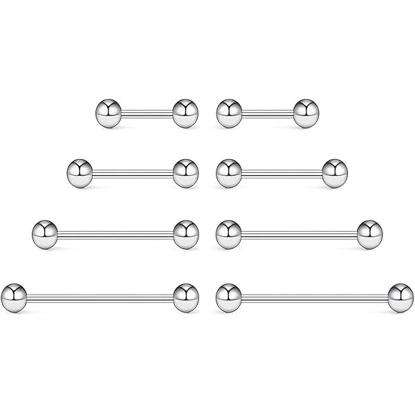 VF VFUN 14 Gauge Acciaio Inossidabile Piercing Ombelico Con Palla Di - Foto 4