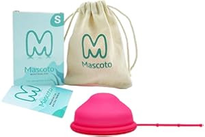 GENERIC Mascoto® New Generation Menstrual disc with Silicone String, Flat-fit Cup, Medical-Grade Silicone, Reusable, Petal Thin and Ultra Comfortable (Size S)