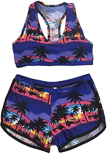 KaKing Women's Vintage Plus Size High Waist Fringe Bikini Retro Swimwear