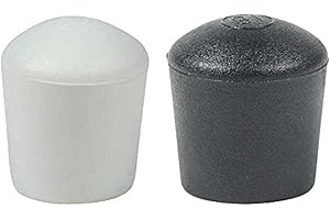 Lifeswonderful® - Lot de 4 embouts ronds - pour pieds de meubles - différentes couleurs/tailles - Noir - 16 mm