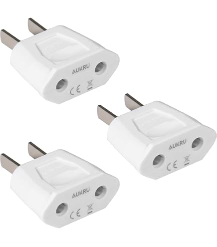 Neuftech Adaptateur Voyage Prise Française/Europe Vers USA - Lot De 3 - Noir