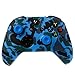 Produktbild Fogun Wasser Transfer Druck Tarnung Silikon Hülle Abdeckungs Haut Kasten für Xbox One X S Controller x 1 mit Pro aufsätze Thumb Grips x 2 (5#)