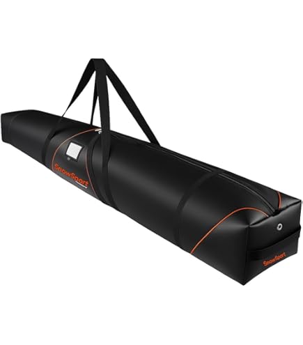 Sacca Sci Impermeabile SnowSport - Borsa Da Sci Prestige Doppia Per 2 Paia Di Bastoni E Sci, Con Imbottitura Molto Spessa, Per Viaggi In Aereo E Autobus (170 Sacca Portasci