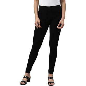 GO COLORS Soft Cotton Stretch Churidar for Women | Brea...