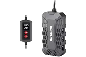 JULIAQUA Chauffage Aquarium avec Affichage Température Eco Réchauffeur réglable 25W/50W/100W/150W (Q-150W)