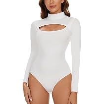 Body a maniche lunghe con collo Perkins - Donna | Bershka