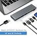 Produktbild Type-C Pro Hub Adapter, Cateck Aluminum Type-C Multi-Port Adapter mit Supergeschwindigkeit 40Gbs Thunderbolt 3, Durchgangs-aufladung, 4K HDMI, SD/Micro SD Karten Leser, USB-C port und 2 USB 3.0 Ports für MacBook Pro 2016/2017,Space Gray