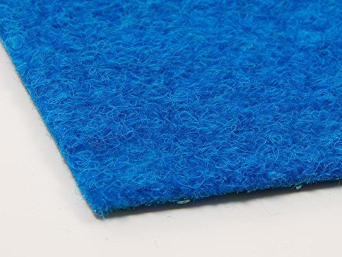 Premium Kunstrasen Rasenteppich PARK mit Noppen in Meterware – Blau, 2,00m x 3,00m ✓ Vlies-Kunstrasen mit Drainagenoppen ✓ Robust ✓ Pflegeleicht & Strapazierfähig & weiche Vlies-Oberfläche | Kunstrasenteppich - 2