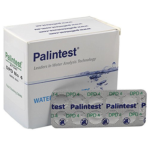 100 DPD 4 Rapid Testtabletten (10 Streifen) für Pooltester Sauerstoff | Markenqualität von Palintest | Swimmingpool Whirlpool Wasseranalyse Pooltest | Nachfüllpackung Aktivsauerstoff