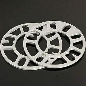 Ubersweet Imported 2X Universal 5MM Alloy Aluminum Wheel Spacers Adaptor Shims Plate 4/5 Stud R3K5