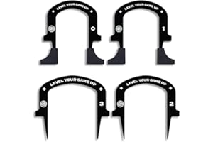 BACK 2 BASICS GOLF | 4 Staggered Putting Gates with Carry Bag | Pro Path Golf Training Aid | Portable & Lightweight | Golf Training Equipment for Putt Alignment & Control | Premium Golf Accessories