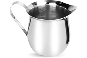 Rolin Roly Bricco da Latte da Cucina Lattiera Acciaio Inox per Latte Salse Cappuccino Barista Café Art Milk Pitcher (240ml)