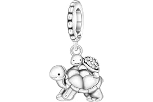 NUJIFFY Süße Tiere Charm 925 Sterling Silber Charms Anhänger für Armband Bär charm anhänger Hunde Charm, Kompatibel mit Europäischen Armbändern für Frauen Schmuck Geschenk