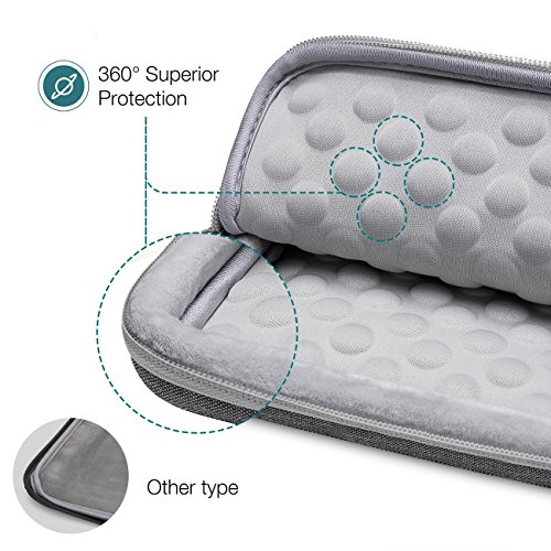 Tomtoc 360   Schutzh  lle f  r das neue 13 Zoll MacBook Pro Late 2016 12 9 Zoll iPad Pro  Sto  fester Stoff Laptop Schutztasche  Spritzwasserfest  Gra