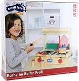 Kinderküche aus Holz, samt reichhaltigem Zubehör,  ab 3 Jahren, mit integriertem Koffer - 5