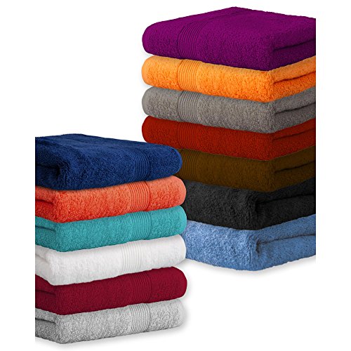 Doppelpack Gästehandtuch | viele Farben, viele Größen | 100% Baumwolle Frottee Handtuch, ca. 500g/m² | Set 2-tlg. je 30 x 50 cm | Serie Bari CelinaTex 0001330 | weiß - 4