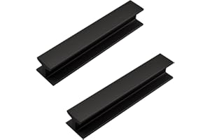 MOROBOR Lot de 2 poignées de tiroir autocollantes en alliage d'aluminium - 120 mm - Noires