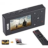 Denash Audio Video Grabber digitalisiert Videobänder Direkt auf Speicherkarte, 3 Zoll TFT Bildschirm AV Recorder für Videorec
