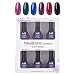 MelodySusie® Durable Gel Nail Polish - Lux Classics Series Contains Six Color Collection, Quick Curing under LED UV Nail Dryer and Easy Soak Off