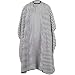 TRIXES Full Length Black White Monochrome Hairdressers Gown Adjustable Size Water Resistant Protective Cape