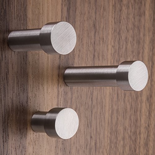 1 Stück SO-TECH® Garderobenhaken TUULA I echt Edelstahl 30 mm – Design trifft auf Funktion – Kleiderhaken Wandhaken Mantelhaken - 4