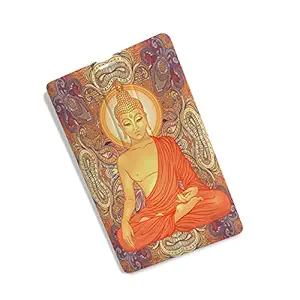 100yellow Credit Card Design Lord Buddha Printed Fancy 16GB Pen Drive/Data Storage