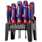 Workpro WP200551 Tornavida Seti, 21 Par&ccedil;a, CR-V &Ccedil;elik, Manyetik, Duvar Askılı, Profesyonel
