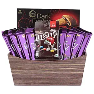 SFU E Com Dairy Milk and m&m's Combo for Kids | Birthday Surprise for Kids | Chocolate Gift Hamper for Holi, Rakhi, Christmas, Birthday, Anniversary, Diwali | 957 (Dairy Milk and m&m's Combo)