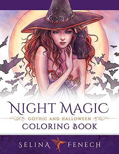 Télécharger Night Magic - Gothic and Halloween Coloring Book Livre eBook France
