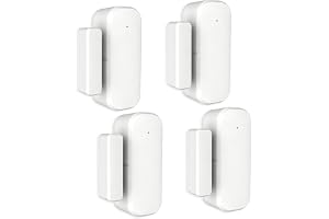 Uppsättning av 4 fönstersensor, dörrsensor smart hem dörrlarm dörr fönsterkontakt sensor inbrottsskydd fönsterkontaktsensor l