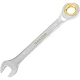 DAKCOS Fixed Head Ratchet Spanner 18mm Ratcheting Combination Wrench Chrome Vanadium Steel