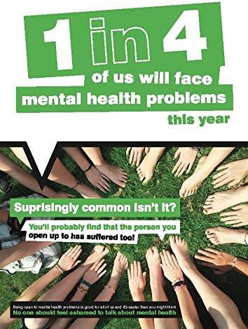 Caledonia Signs 57099 Surprisingly Common Isn't It? Mental Health Poster
