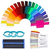 Neewer 20 Stücke Kamerablitz Gel Beleuchtungsfilter...