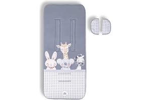 VARIOUSS Colchoneta Para Silla De paseo Universal, Transpirable Ideal Para Verano Cochecitos (DC034C)