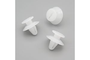 VVO Fasteners- White Plastic Interior Wing Mirror Trim/Tweeter Cover Clips for Ford Fiesta, Focus C-Max, Focus, Fusion, (Pack of 10)