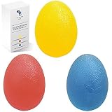 The Friendly Swede Pelotas en Forma de Huevo para Ejercicios y Rehabilitación de Manos y Dedos (3 Niveles de Resistencia) - Tamaño S - GARANTÍA DE POR VIDA