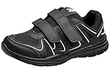 Herrensportschuhe gibra Herren Sportschuhe Sneaker, Art. 1137, mit Klettverschluss, Schwarz, Gr. 45