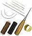 Produktbild Nähen Set 11 tlg Nähnadeln gewachsten Faden Leder Nadel Fingerhut für Leder Handwerk Nähen Werkzeug leather DIY Sewing Craft Tool