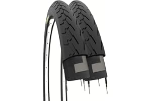 ECOVELO Ecovelò Copertoni Neri 700 X 28 1 5/8 1/8 (28-622) Pneumatici Bicicletta Condorino Stradale Trekking 2 neumáticos, Unisex Adulto, Negro, Talla única