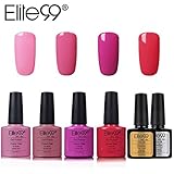 base e top coat semipermanente migliore  Elite99 Esmalte Semipermanente UV LED 6pcs Kit Uñas de Gel Pintauñas con Base y Top Coat Semipermanente Esmalte de Uñas Soakoff Manicura - 002