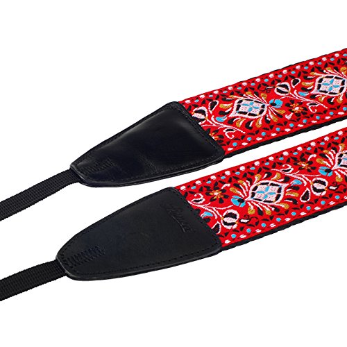 LYNCA LT-01K bandouli  re sangle de cou sangle d   paule amovible Jacquard au style r  tro pour tous les appareils photo dslr Canon Nikon Sony Olympus Pentax etc