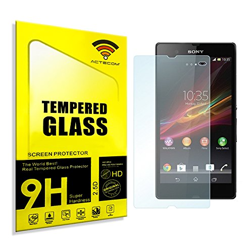 cogac ACTECOM® Protector DE Pantalla para Sony Xperia Z Cristal Vidrio Templado