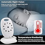 PKDREAMER Wireless Digital Video Baby Monitor Nachtsicht -Kamera, weiß - 7