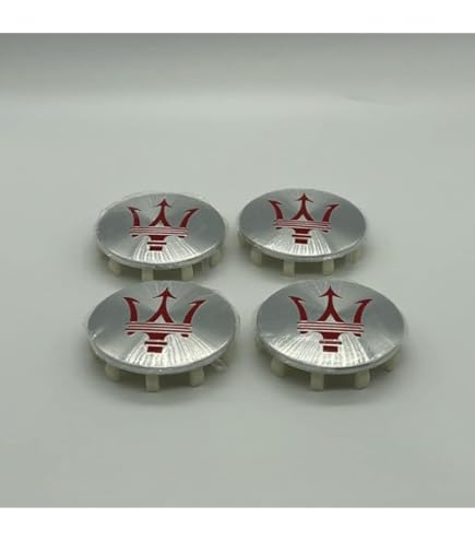 VIQUTRG Set Di 4 Coprimozzi Per Auto - Diametro 60mm, Per Maserati, Antiruggine E Antipolvere - Foto 10